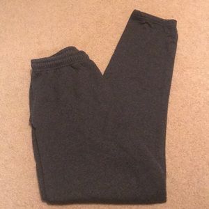 Gray sweatpants